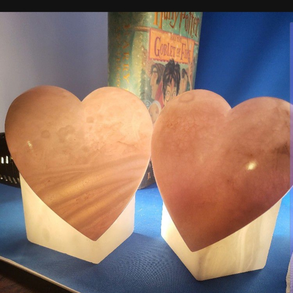 Pink Quartz Bookends - Picture 2 of 3